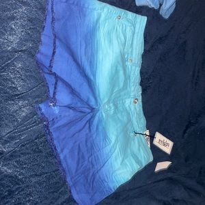 Plus Size Ombré Shorts